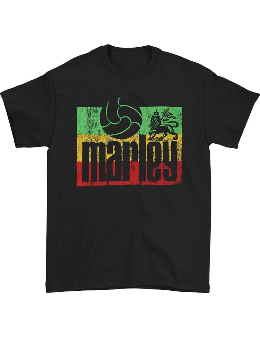 Rockinstone - T-shirt Bob Marley Rasta Futebol