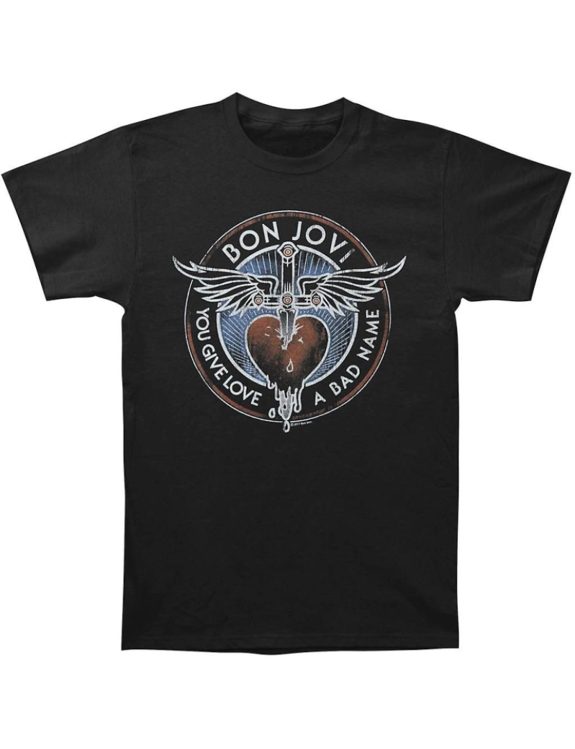 Rockinstone - T-shirt Bon Jovi Badname Juventude