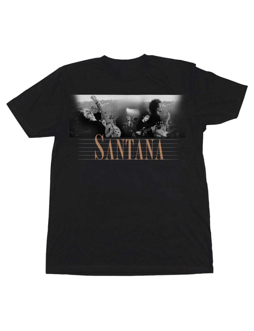 Rockinstone - T-shirt Santana Carlos Santana Aqui e Depois