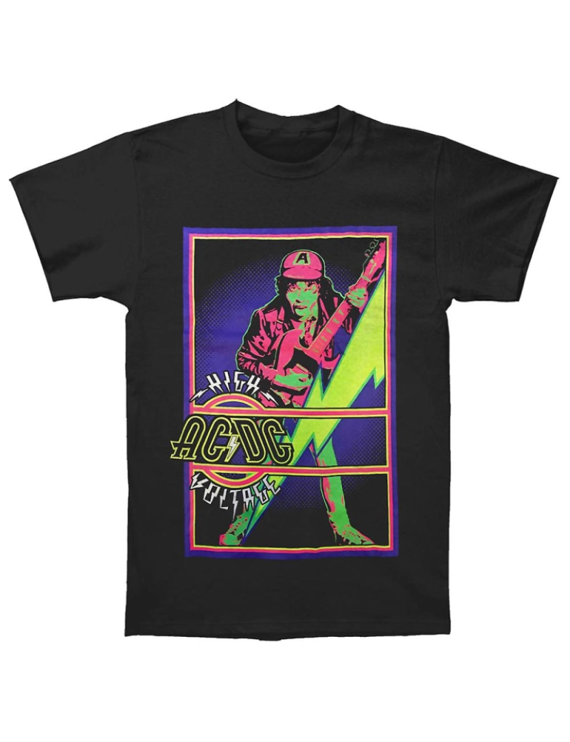 Rockinstone - T-shirt Luz negra de alta tensão ACDC