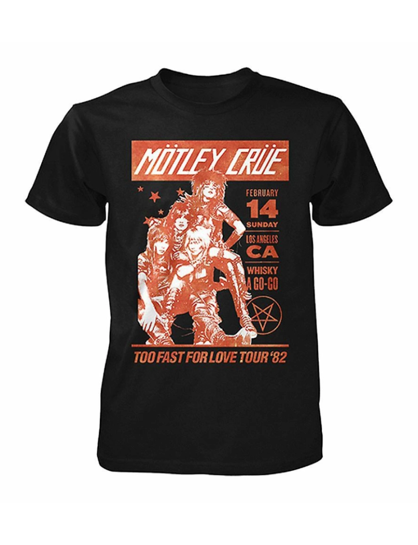 Rockinstone - T-shirt Excursão Motley Crue muito rápida para o amor