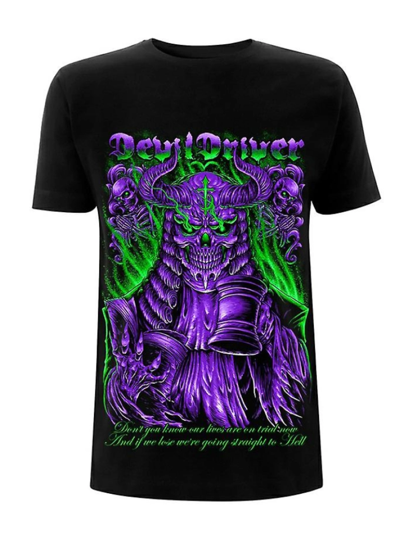 Rockinstone - T-shirt DevilDriver Juiz Neon