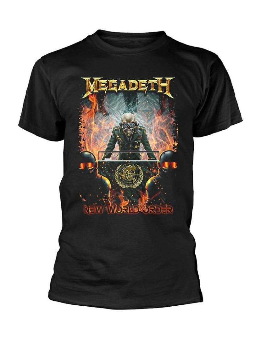 Rockinstone - T-shirt Megadeth Nova Ordem Mundial