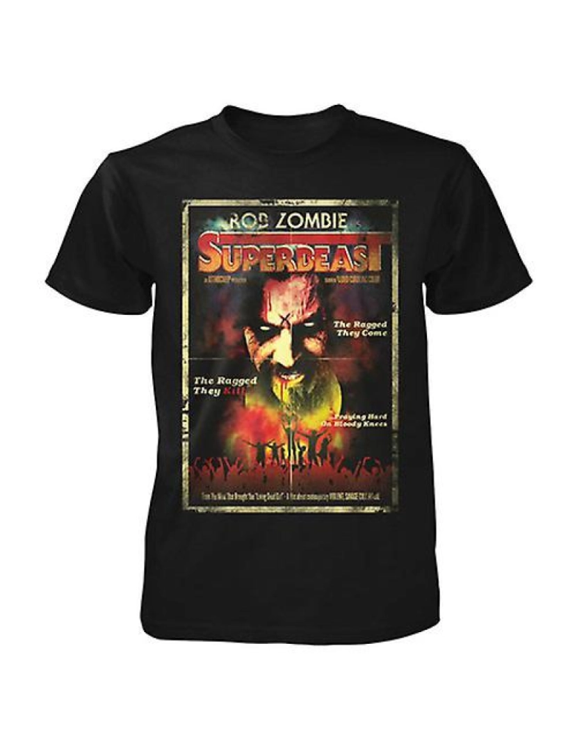 Rockinstone - T-shirt Pôster Rob Zombie Superbeast