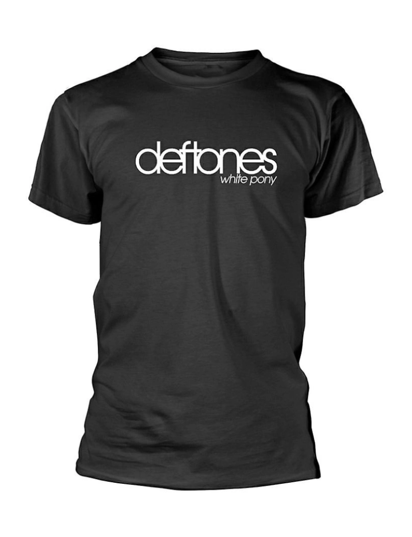 Rockinstone - T-shirt Deftones Pônei Branco