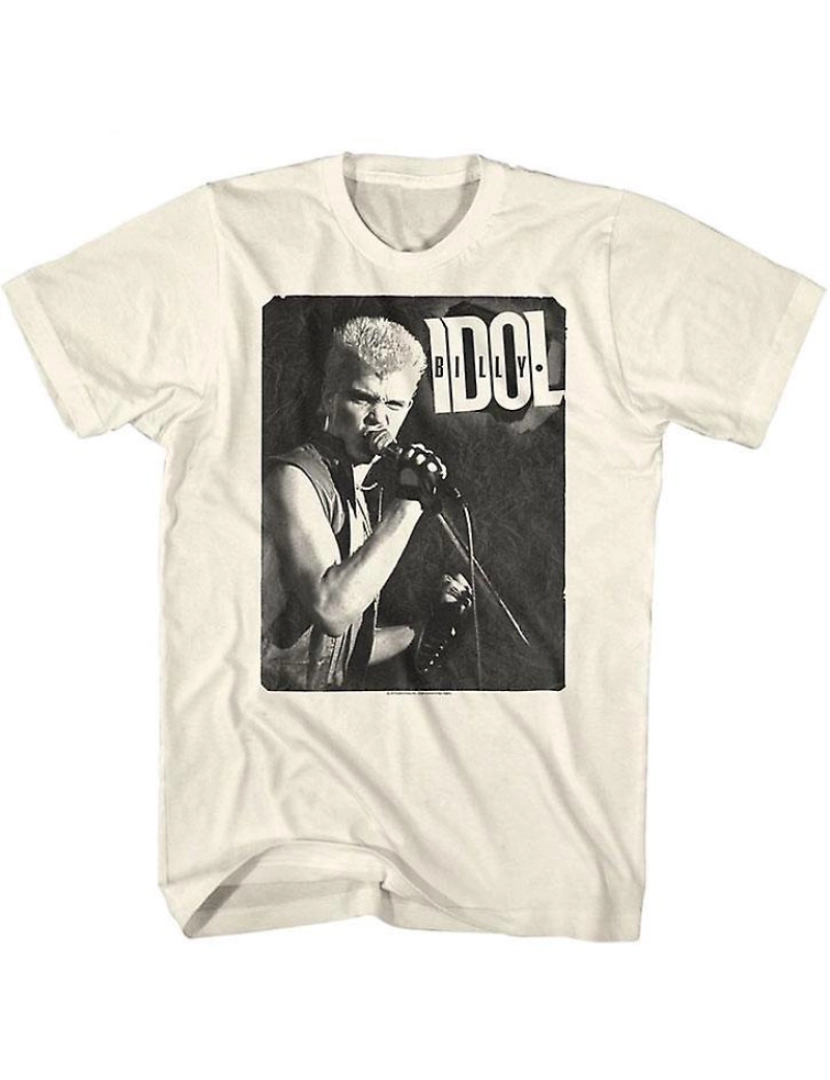 Rockinstone - T-shirt Billy Idol Ídolo de uma cor