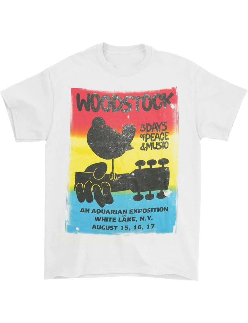 Rockinstone - T-shirt Lago Branco de Woodstock