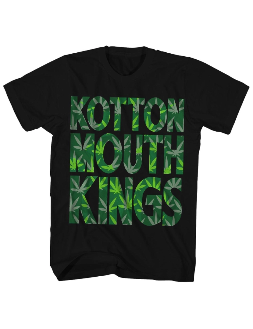 Rockinstone - T-shirt Camisa Kottonmouth Kings Green Leaves Block Logo