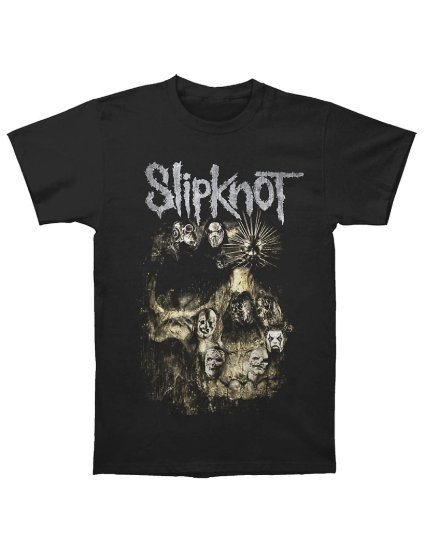 Rockinstone - T-shirt Grupo de Caveira Slipknot