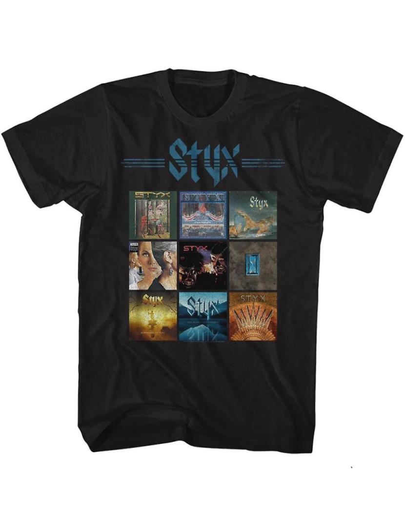 imagem de T-shirt Grade de álbuns do Styx1