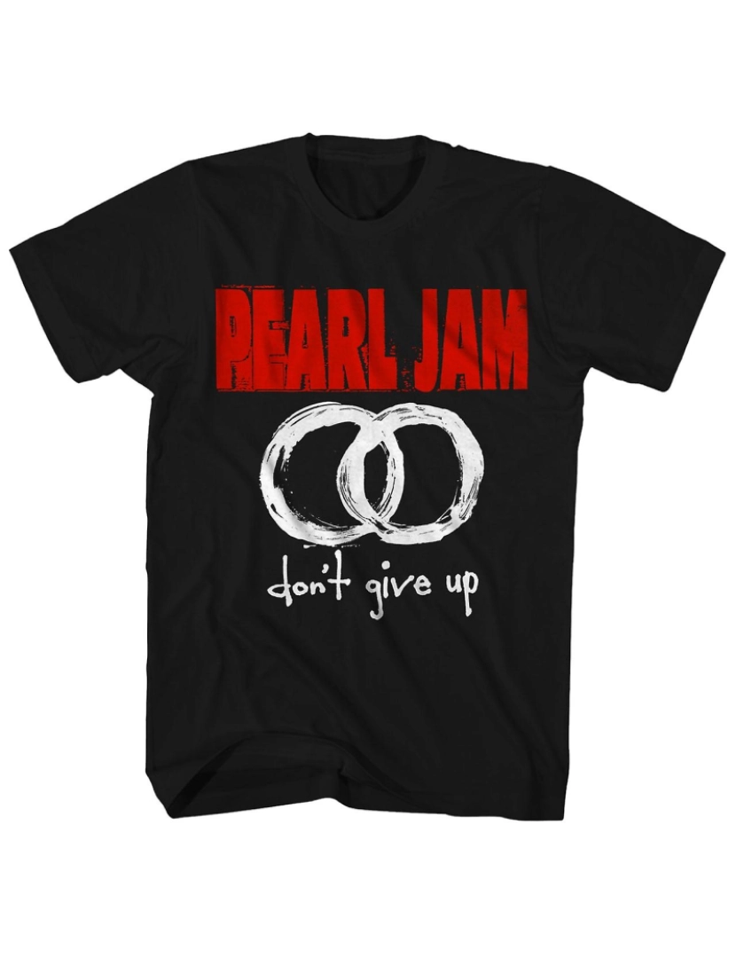 Rockinstone - T-shirt Pearl Jam Don’t Give Up Overlapping Circles Band Logo Camisa Pearl Jam