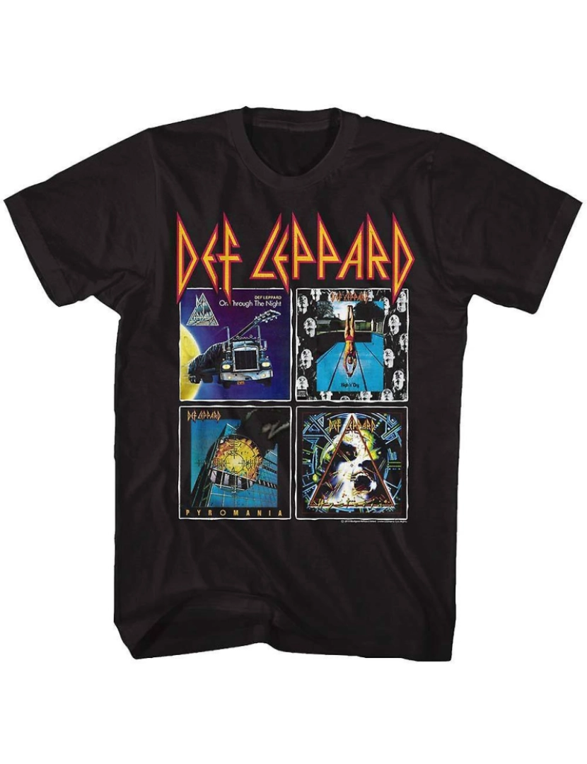 Rockinstone - T-shirt Def Leppard 80 álbuns