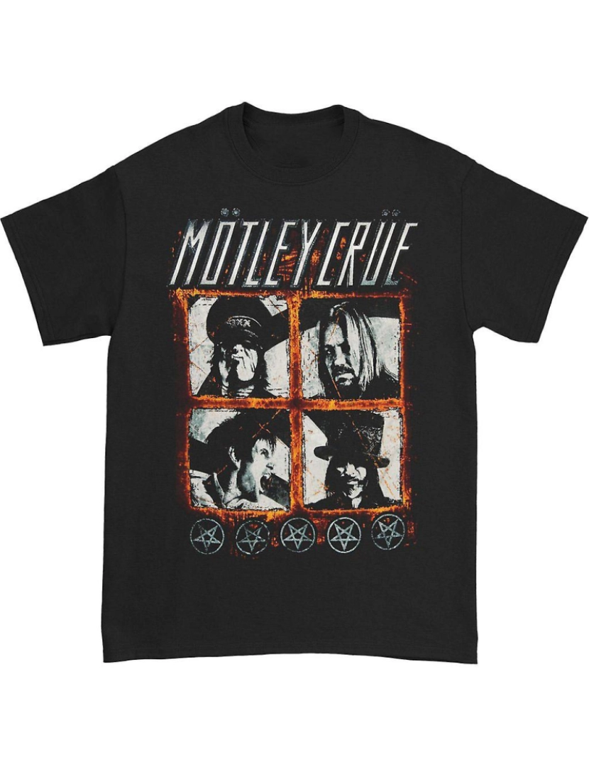 Rockinstone - T-shirt Tour Motley Crue Quatro Quadrados 2012