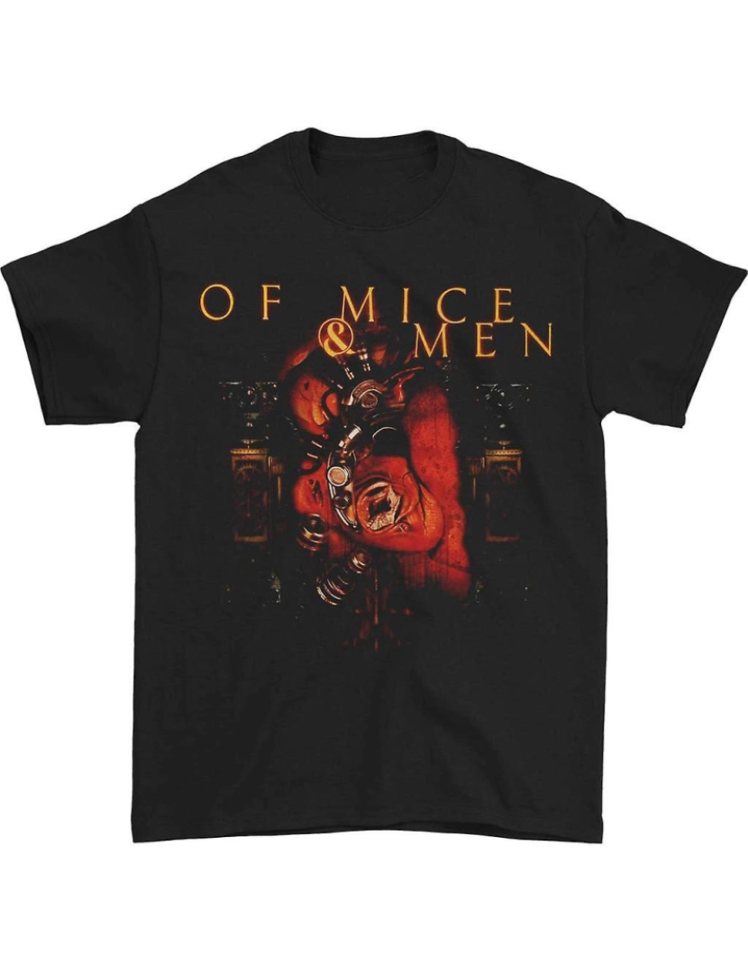 Rockinstone - T-shirt Of Mice & Men Engrenagem Coração