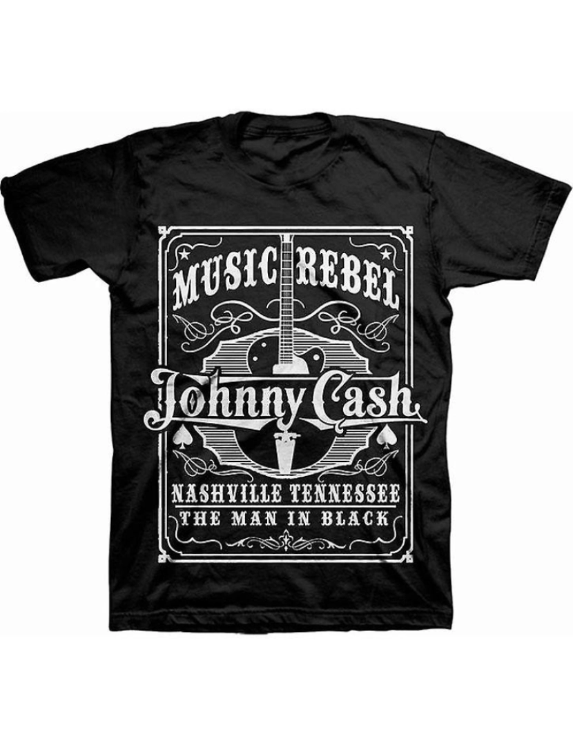 Rockinstone - T-shirt Johnny Cash Rebelde Musical