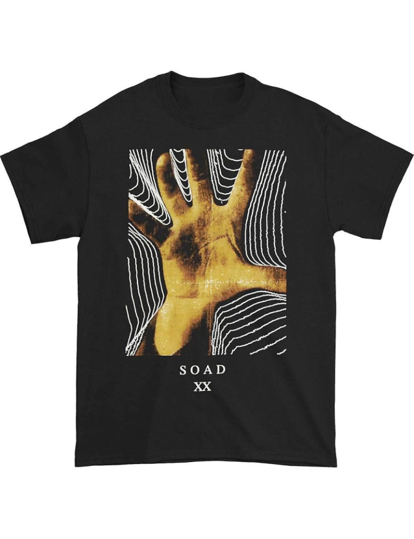 Rockinstone - T-shirt Camiseta de aniversário System Of A Down Hand