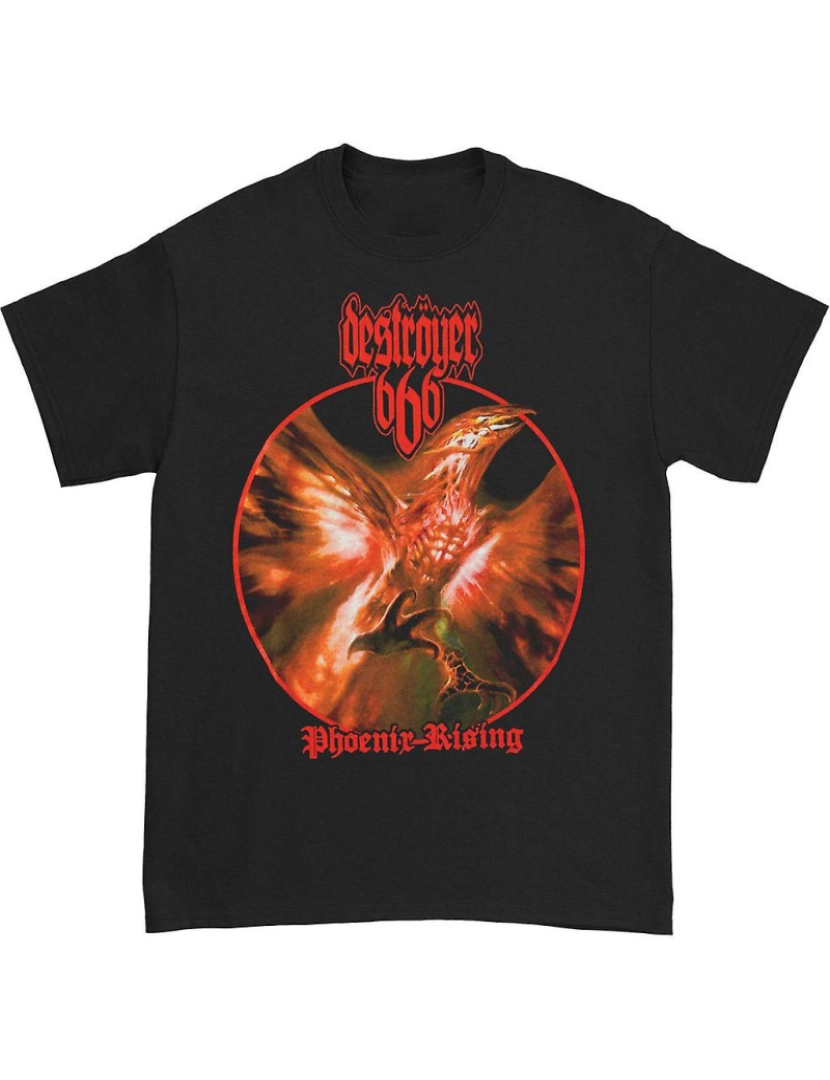 Rockinstone - T-shirt Destruidor 666 Fênix