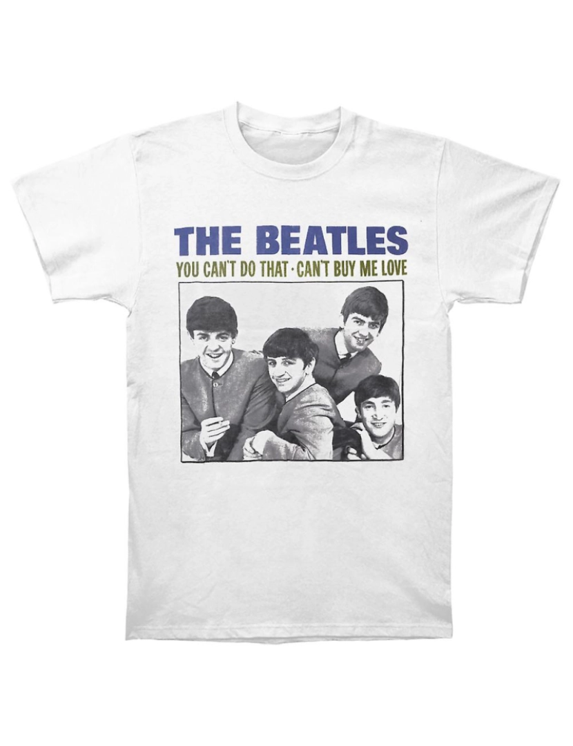 Rockinstone - T-shirt The Beatles, você não pode fazer isso branco