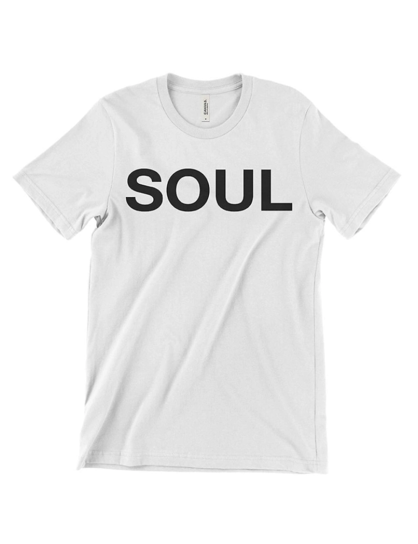 Rockinstone - T-shirt Banda de metais SOUL branca e preta