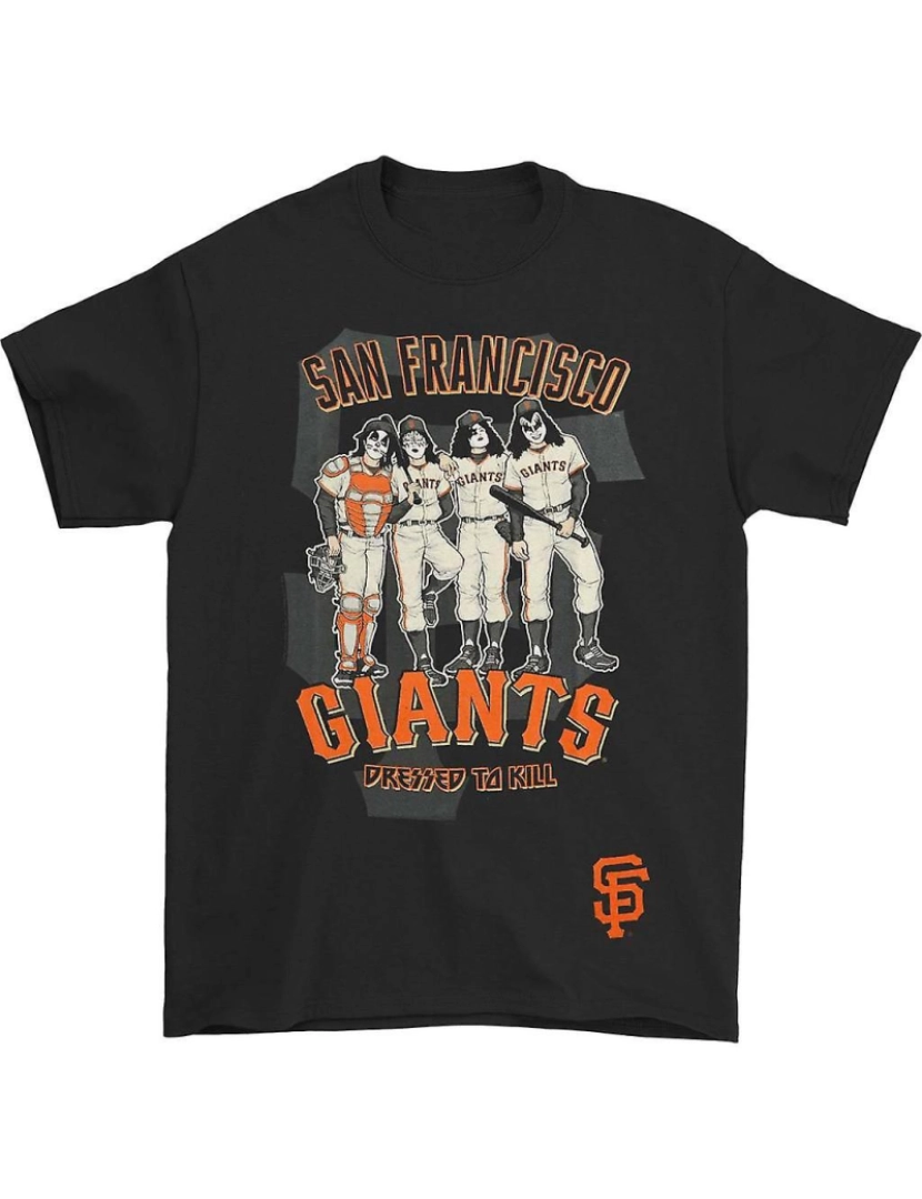 Rockinstone - T-shirt KISS San Francisco Giants vestidos para matar