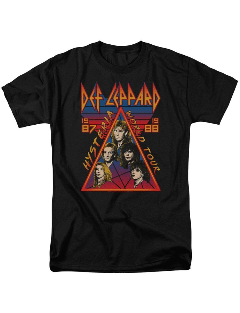 Rockinstone - T-shirt Def Leppard Hysteria Tour Adulto