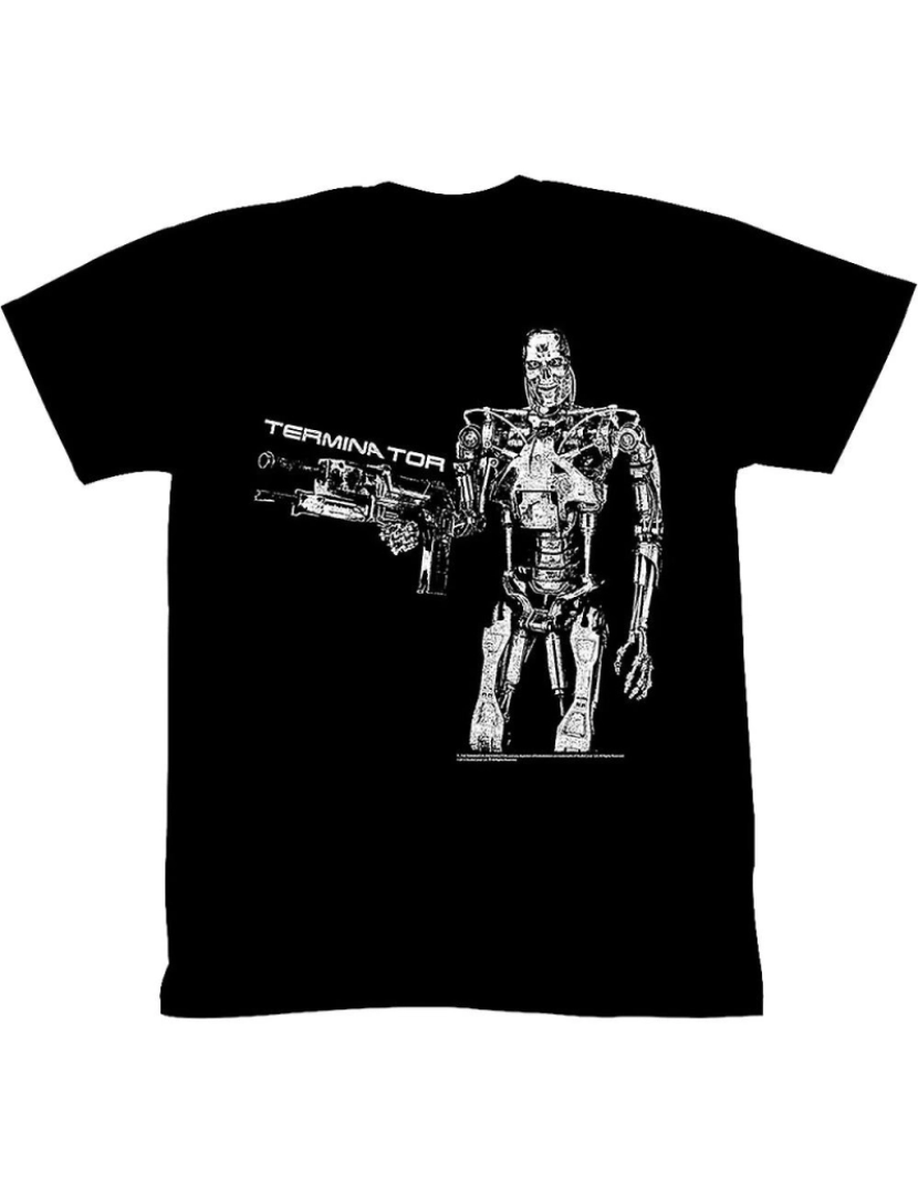 Rockinstone - T-shirt Exterminador Esqueleto Metálico