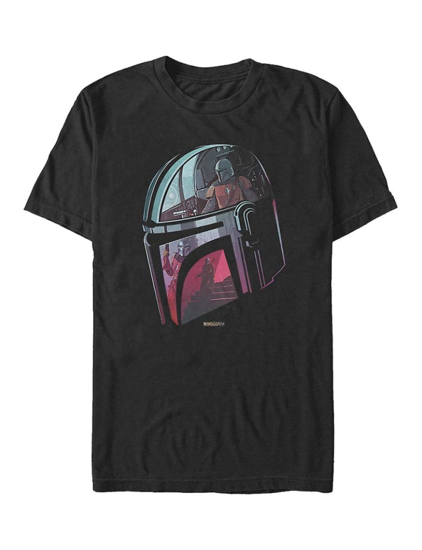 imagem de T-shirt Reflexo do Capacete Mandaloriano Star Wars1