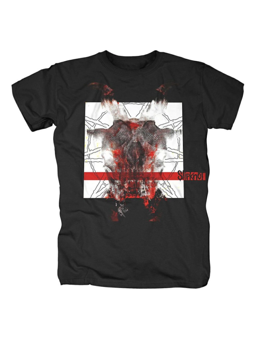 Rockinstone - T-shirt Faixa de cor única Slipknot Devil