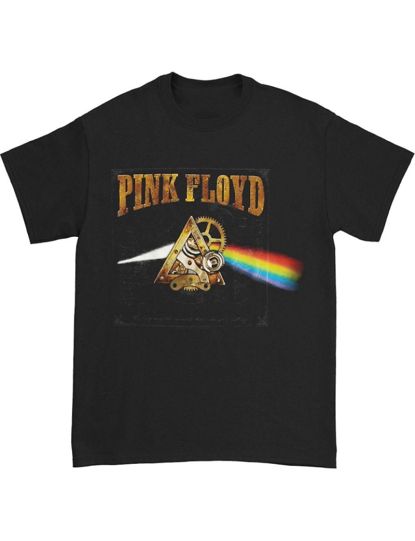 Rockinstone - T-shirt Pink Floyd Steampunk lado escuro da lua