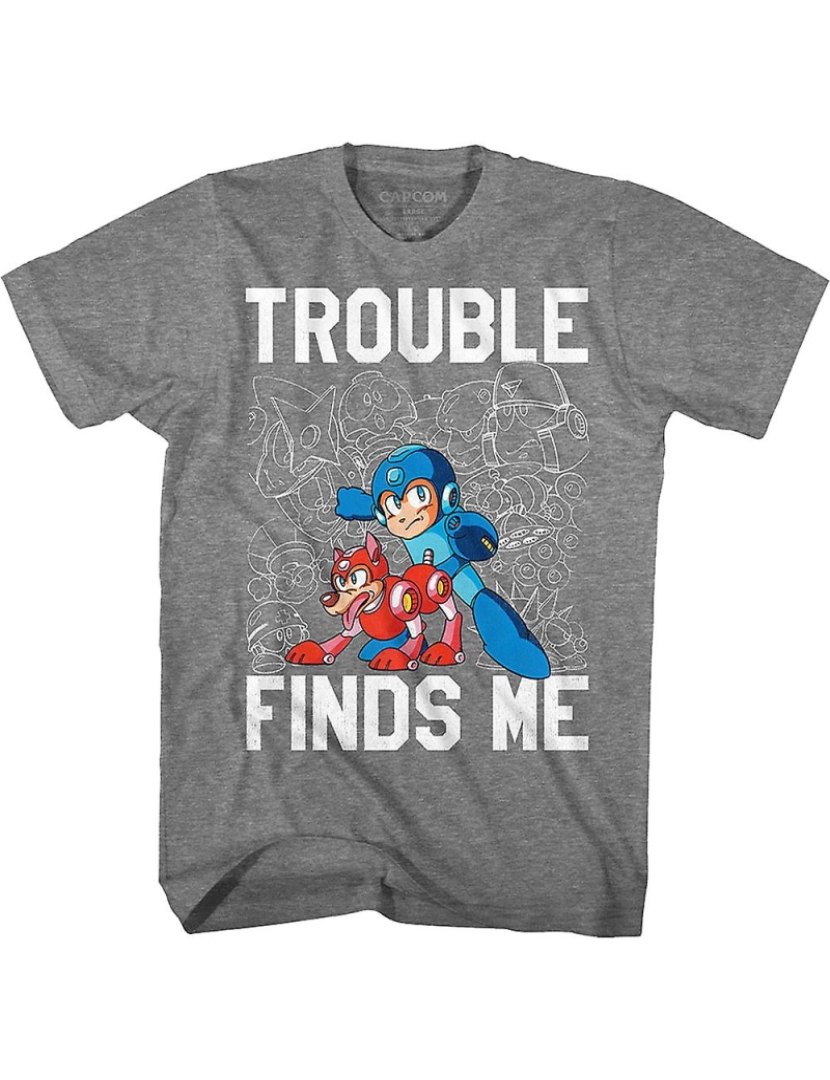 Rockinstone - T-shirt O problema me encontra Mega Man