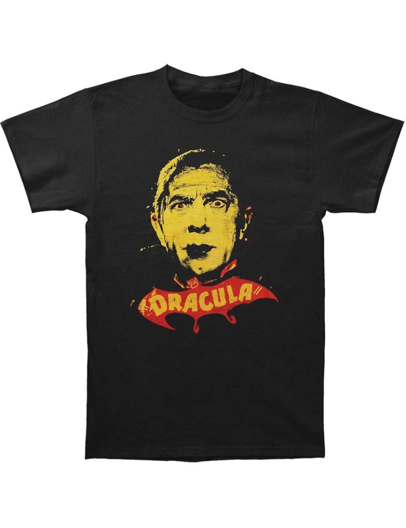 Rockinstone - T-shirt Drácula Drácula em amarelo