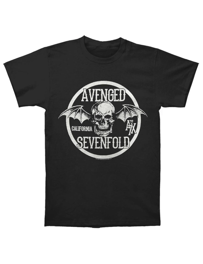 Rockinstone - T-shirt Escudo do Avenged Sevenfold Califórnia