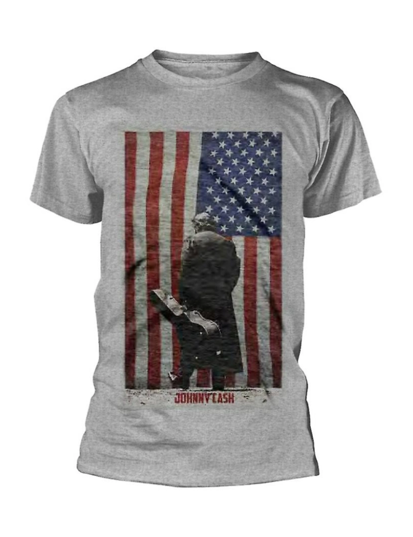 Rockinstone - T-shirt Bandeira americana de Johnny Cash