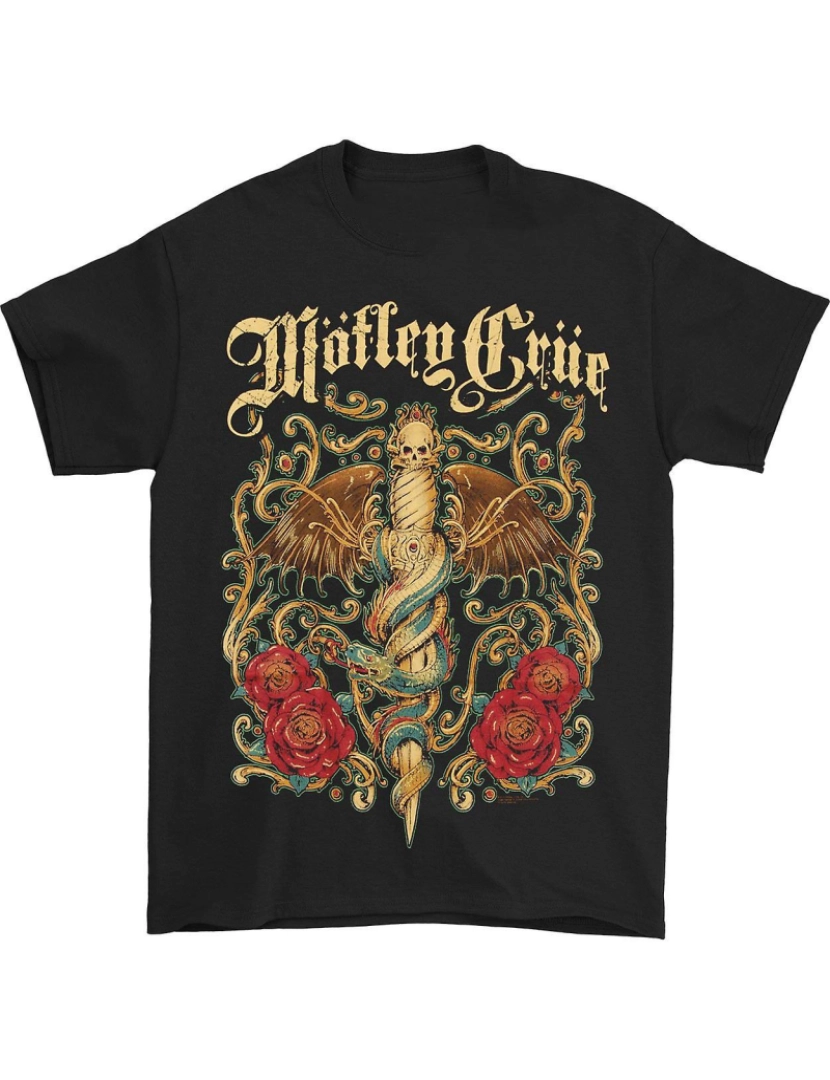 Rockinstone - T-shirt Adaga Requintada Motley Crue