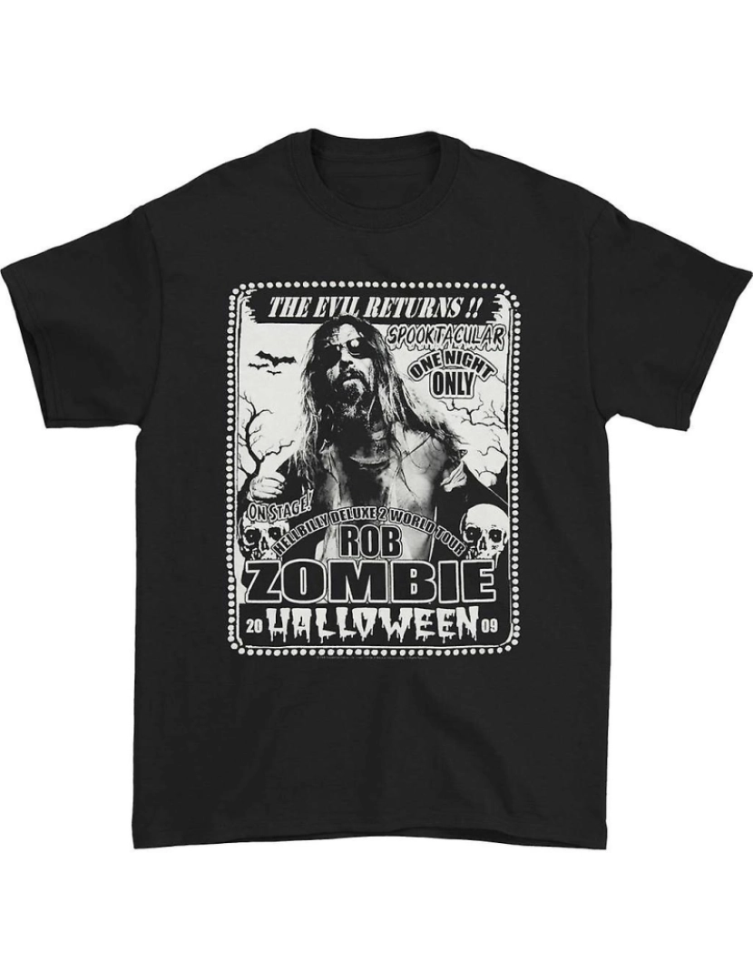 Rockinstone - T-shirt Turnê assustadora de Rob Zombie 2009