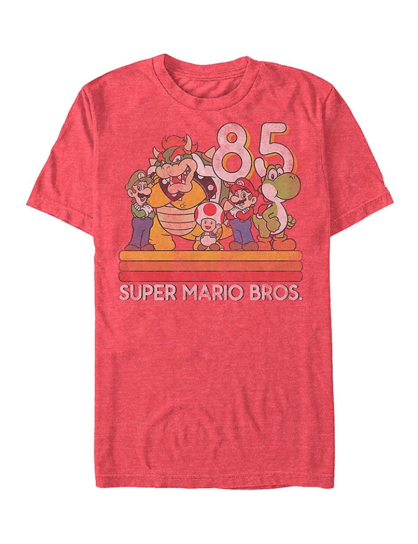 Rockinstone - T-shirt Super Mario Bros retrô.