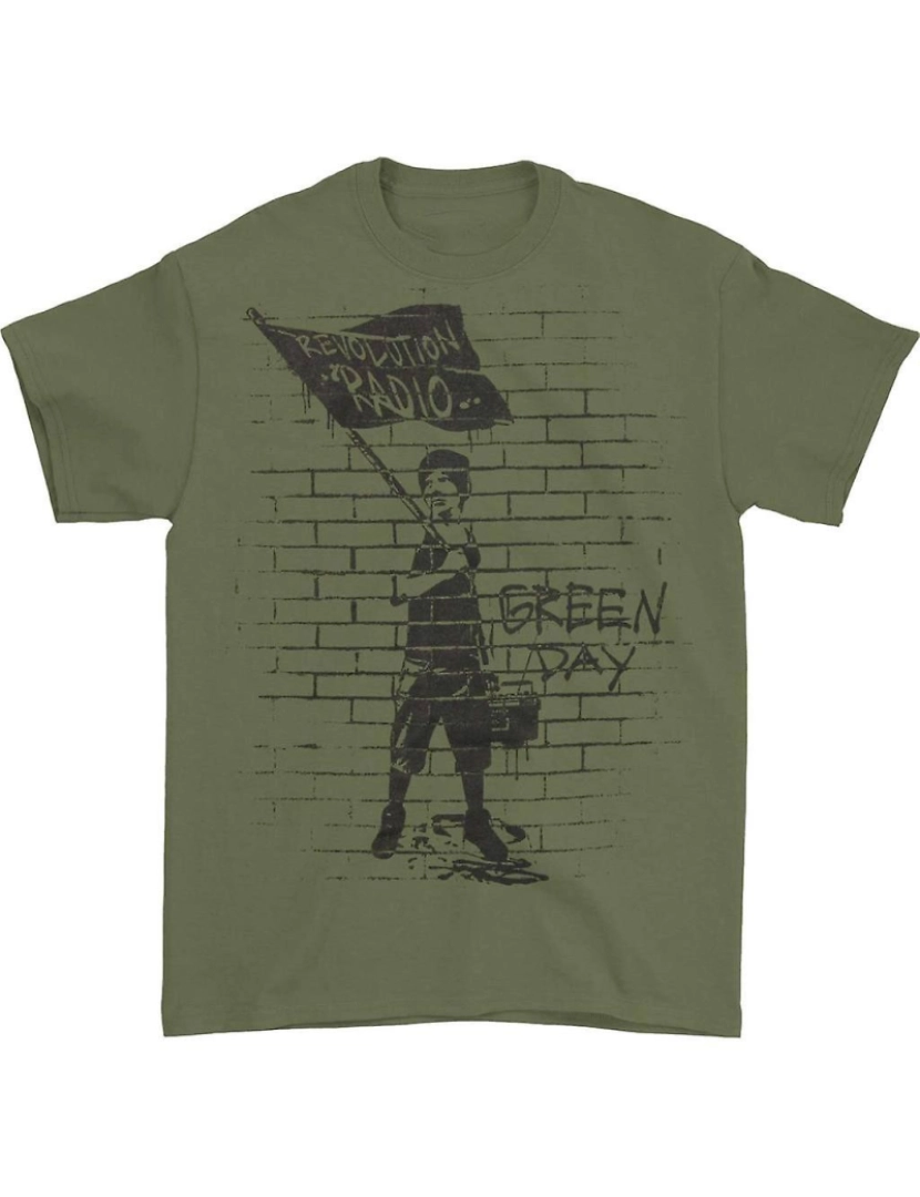 Rockinstone - T-shirt Camiseta Menino Bandeira do Green Day