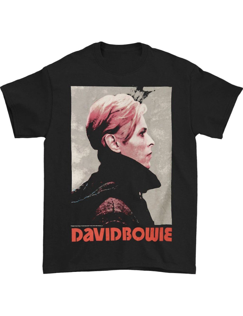 Rockinstone - T-shirt Retrato baixo de David Bowie