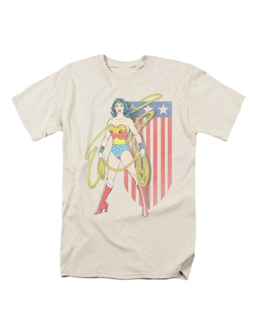 Rockinstone - T-shirt Bandeira dos EUA da DC Comics