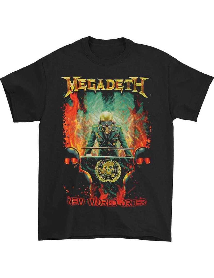 Rockinstone - T-shirt Megadeth Nova Ordem Mundial T