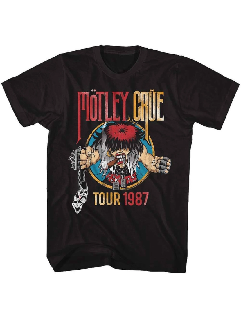 imagem de T-shirt Turnê Mötley Crue 19871