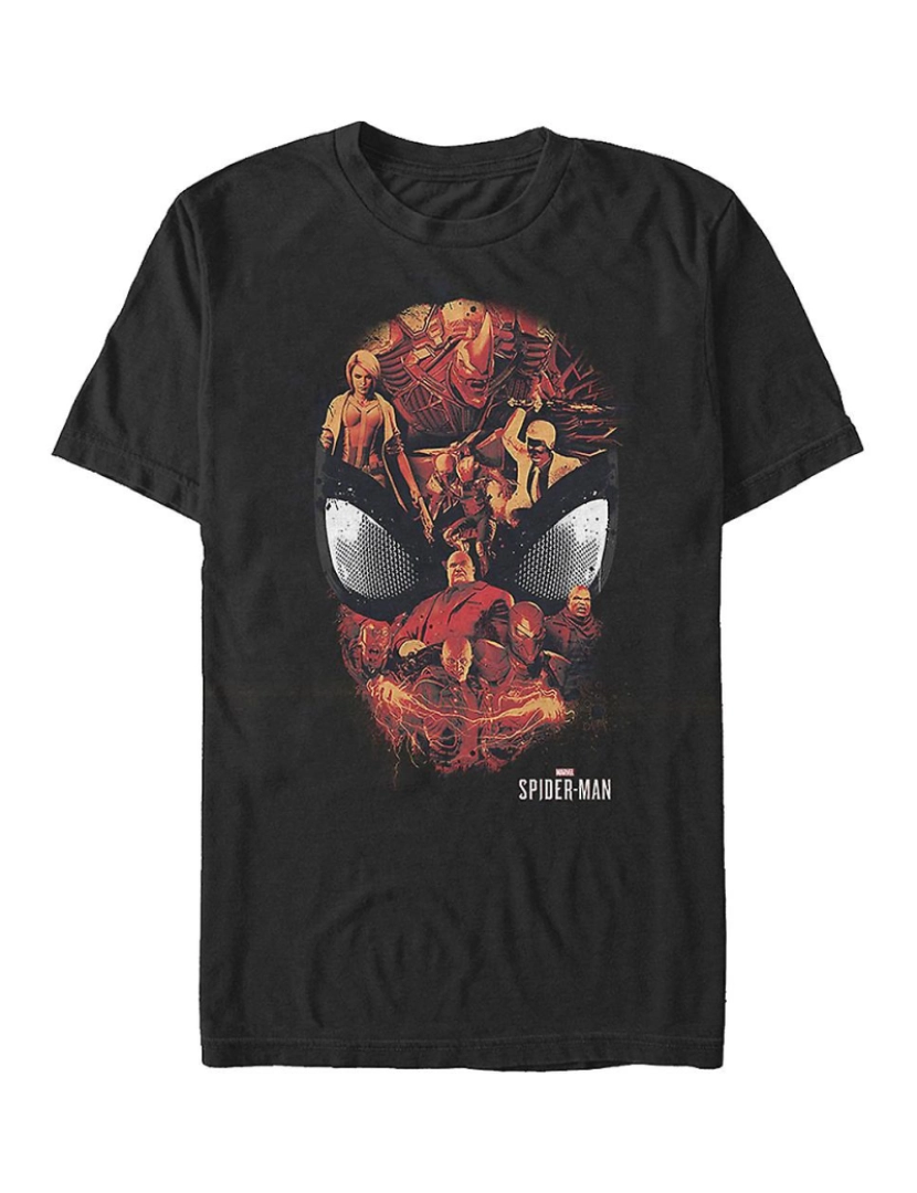 Rockinstone - T-shirt Máscara de vilões do Homem-Aranha Marvel Comics