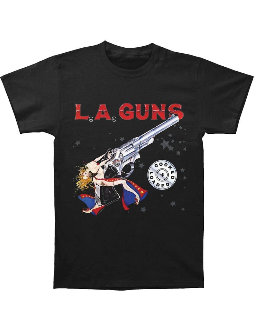 Rockinstone - T-shirt Armas de Los Angeles engatilhadas e carregadas