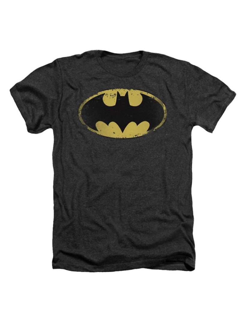 Rockinstone - T-shirt Escudo Angustiado do Batman