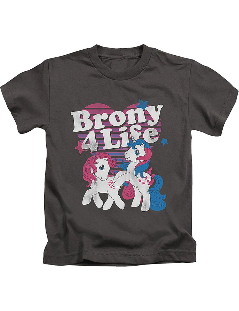 Rockinstone - T-shirt Camisa juvenil Brony 4 Life My Little Pony