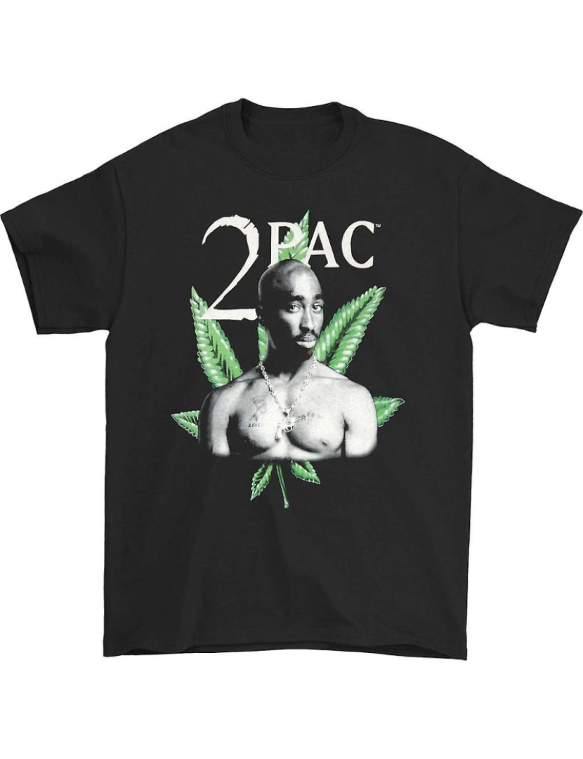 Rockinstone - T-shirt Folha de Tupac