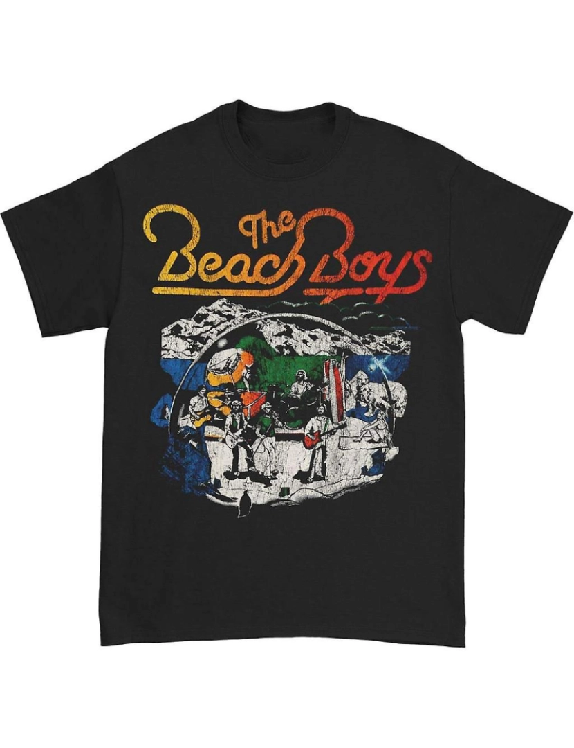 Rockinstone - T-shirt Desenho ao vivo dos Beach Boys