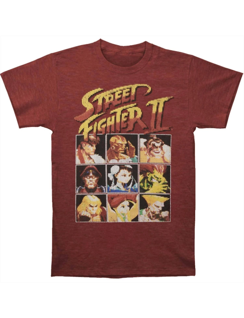 Rockinstone - T-shirt Street Fighter 8 bits