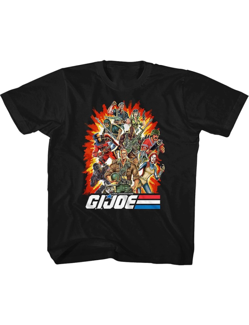 Rockinstone - T-shirt Camisa Juvenil Real American Heroes Group GI Joe