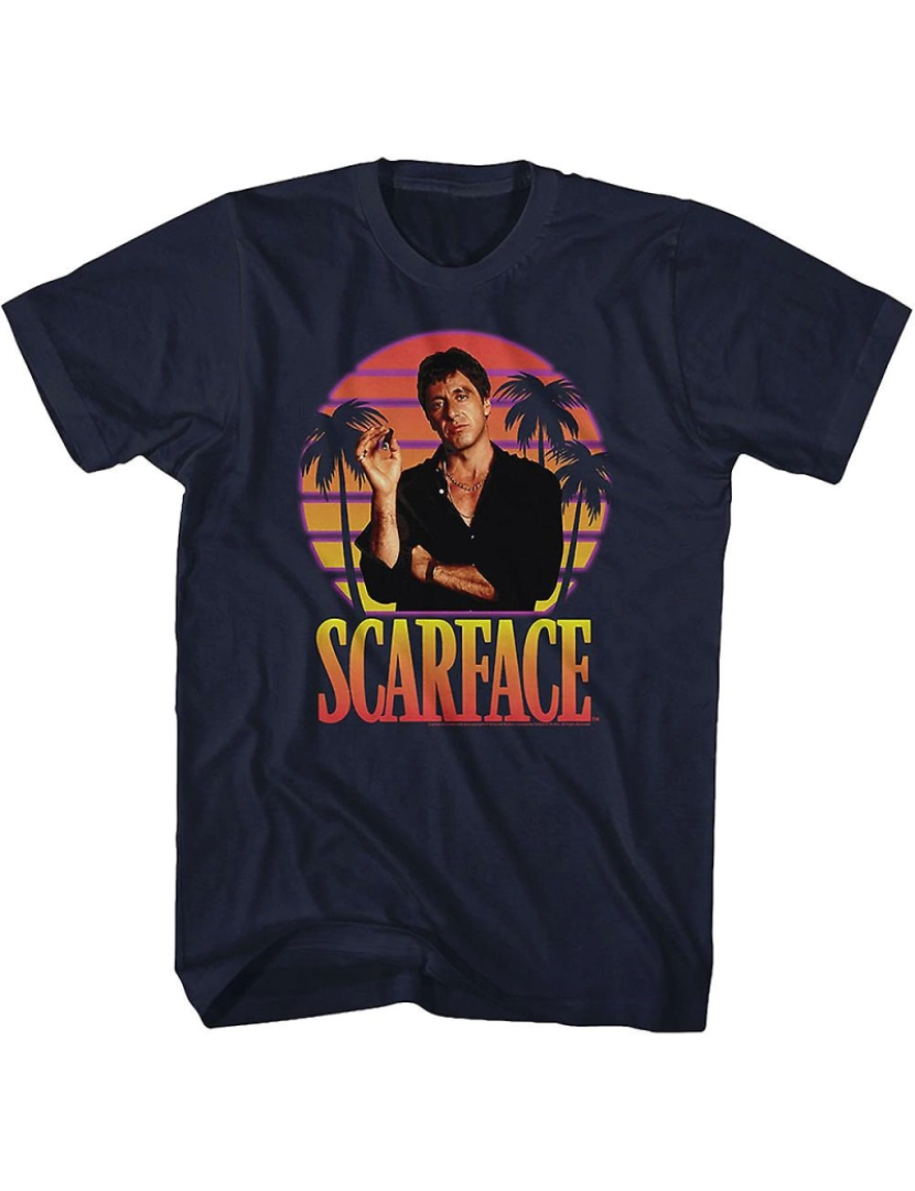 Rockinstone - T-shirt Pôr do sol Scarface